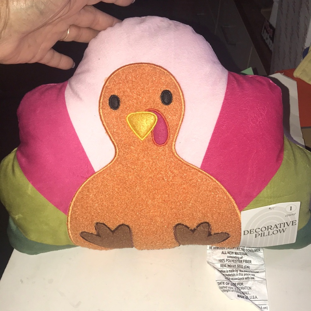 NWT Decorative Turkey Pillow